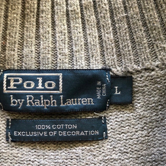 Ralph Lauren 1/4 zip sweater - Picture 3 of 3